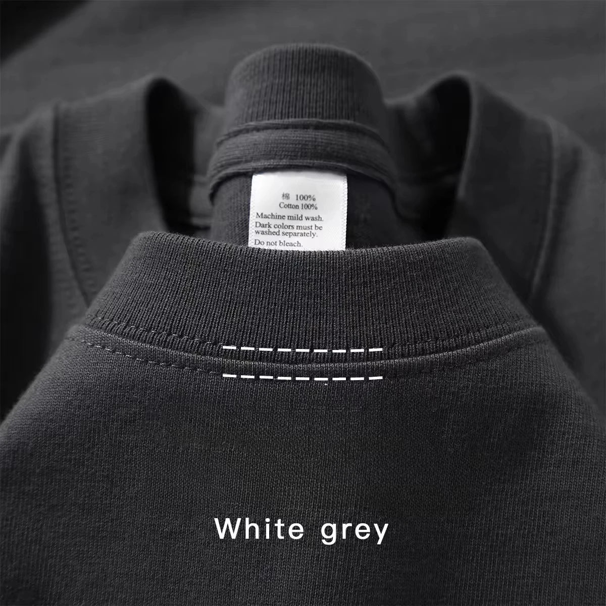 Men's T-shirt High Quality 100% 250GSM Cotton  Men's T-shirt Summer Heavy Solid Color Round Neck Short Sleeve Basic Top